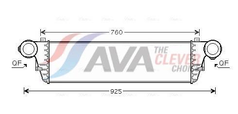 Intercooler permutador ar-ar AVA Deutschland GmbH ref. MSA4297