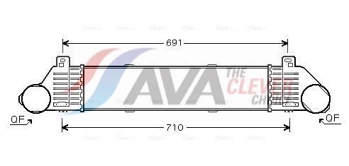 Intercooler, échangeur (Refroidisseur d'air) AVA Deutschland GmbH MSA4353
