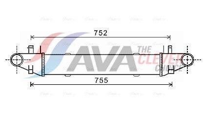 Intercooler, échangeur (Refroidisseur d'air) AVA Deutschland GmbH MSA4557