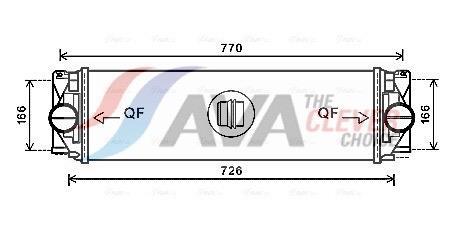 Intercooler permutador ar-ar AVA Deutschland GmbH ref. MSA4582