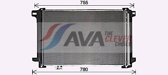 Condenseur, climatisation (Radiateur de climatisation) AVA Deutschland GmbH MSA5450D