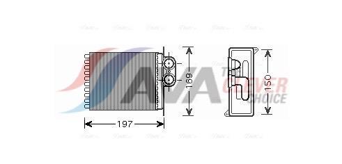 Radiateur de chauffage AVA Deutschland GmbH ref. MSA6400