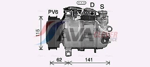 Compresor, aire acondicionado AVA Deutschland GmbH ref. MSAK737
