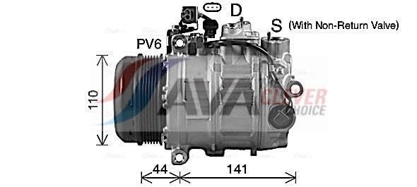 Compresor, aire acondicionado AVA Deutschland GmbH ref. MSAK738
