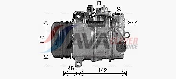 Compresor, aire acondicionado AVA Deutschland GmbH ref. MSAK742