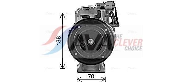 Compresor, aire acondicionado AVA Deutschland GmbH ref. MSAK746