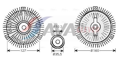 Acoplamento viscoso AVA Deutschland GmbH ref. MSC409