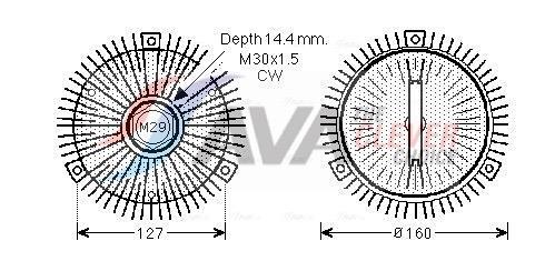 Acoplamento viscoso AVA Deutschland GmbH ref. MSC490