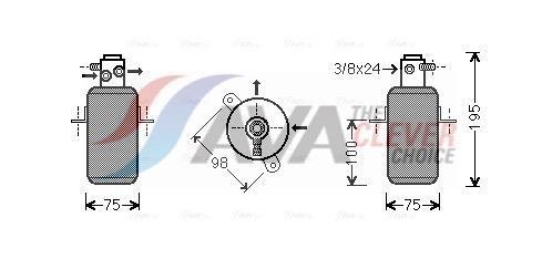 Filtre déshydrateur du circuit de climatisation AVA Deutschland GmbH ref. MSD266