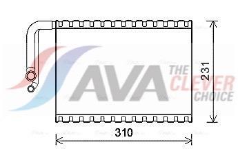 Evaporateur climatisation AVA Deutschland GmbH ref. MSV545