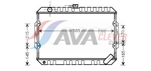 Radiateur moteur (Radiateur de refroidissement) AVA Deutschland GmbH ref. MT2066