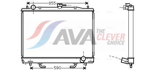 Radiateur moteur (Radiateur de refroidissement) AVA Deutschland GmbH ref. MT2163