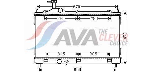 Radiateur moteur (Radiateur de refroidissement) AVA Deutschland GmbH ref. MT2256
