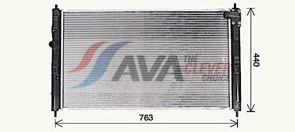 Radiateur moteur (Radiateur de refroidissement) AVA Deutschland GmbH ref. MT2275
