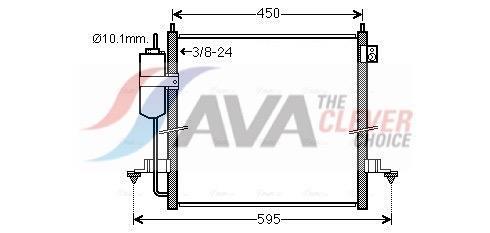 Condenseur, climatisation (Radiateur de climatisation) AVA Deutschland GmbH ref. MT5239D