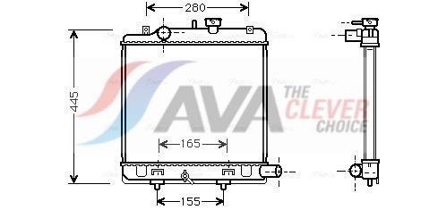 Radiateur moteur (Radiateur de refroidissement) AVA Deutschland GmbH ref. MZ2139