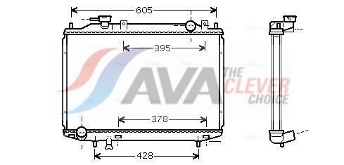 Radiateur moteur (Radiateur de refroidissement) AVA Deutschland GmbH ref. MZ2171