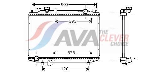 Radiateur moteur (Radiateur de refroidissement) AVA Deutschland GmbH ref. MZ2181