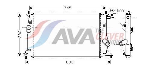 Radiateur moteur (Radiateur de refroidissement) AVA Deutschland GmbH ref. MZ2183