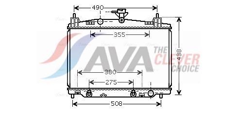 Radiateur moteur (Radiateur de refroidissement) AVA Deutschland GmbH ref. MZ2212