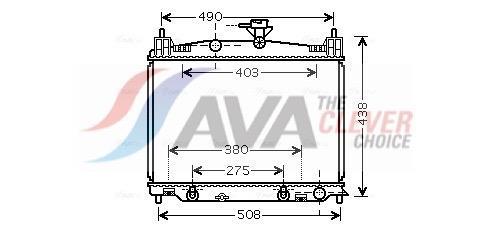 Radiateur moteur (Radiateur de refroidissement) AVA Deutschland GmbH ref. MZ2215