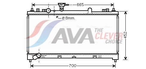 Radiateur moteur (Radiateur de refroidissement) AVA Deutschland GmbH ref. MZ2218