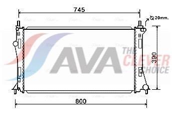 Radiateur moteur (Radiateur de refroidissement) AVA Deutschland GmbH ref. MZ2249