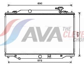 Radiateur moteur (Radiateur de refroidissement) AVA Deutschland GmbH ref. MZ2270