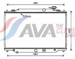 Radiateur moteur (Radiateur de refroidissement) AVA Deutschland GmbH ref. MZ2272
