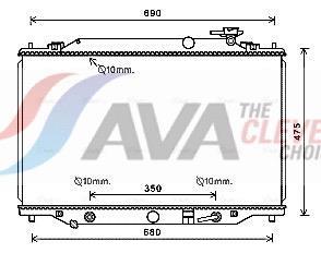 Radiateur moteur (Radiateur de refroidissement) AVA Deutschland GmbH ref. MZ2274