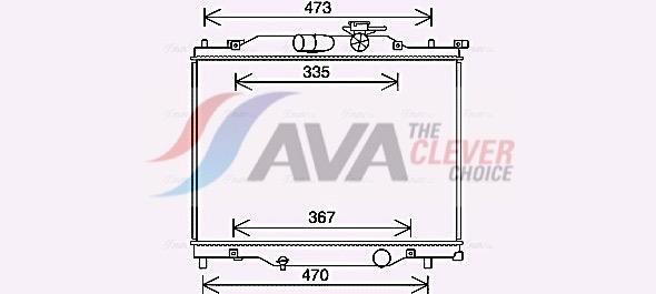 Radiateur moteur (Radiateur de refroidissement) AVA Deutschland GmbH ref. MZ2286