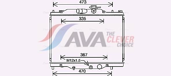Radiateur moteur (Radiateur de refroidissement) AVA Deutschland GmbH ref. MZ2291