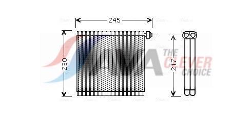Evaporateur climatisation AVA Deutschland GmbH ref. MZV217