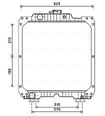 Radiateur moteur (Radiateur de refroidissement) AVA Deutschland GmbH ref. NH2020