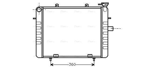 Radiateur moteur (Radiateur de refroidissement) AVA Deutschland GmbH OL2036