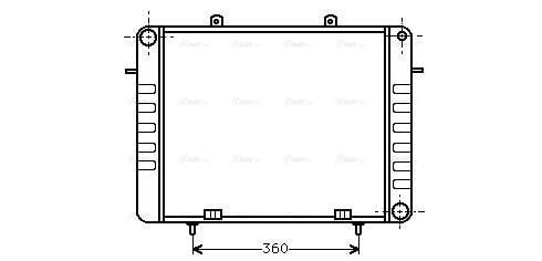 Radiateur moteur (Radiateur de refroidissement) AVA Deutschland GmbH OL2038