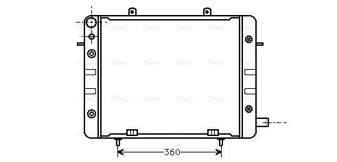 Radiateur moteur (Radiateur de refroidissement) AVA Deutschland GmbH OL2059