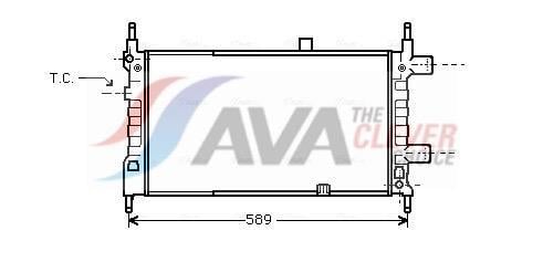 Radiateur moteur (Radiateur de refroidissement) AVA Deutschland GmbH OL2068