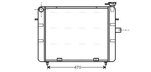 Radiateur moteur (Radiateur de refroidissement) AVA Deutschland GmbH OL2077