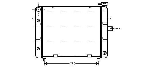 Radiateur moteur (Radiateur de refroidissement) AVA Deutschland GmbH OL2078