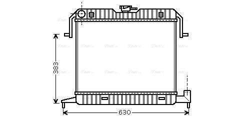 Radiateur moteur (Radiateur de refroidissement) AVA Deutschland GmbH OL2087