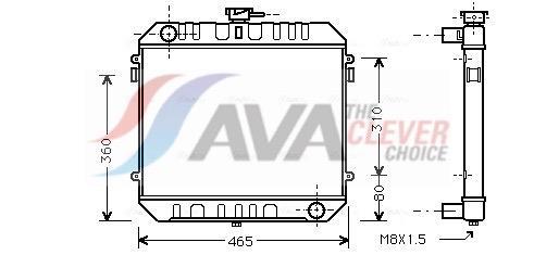 Radiateur moteur (Radiateur de refroidissement) AVA Deutschland GmbH OL2095