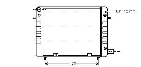 Radiateur moteur (Radiateur de refroidissement) AVA Deutschland GmbH OL2108