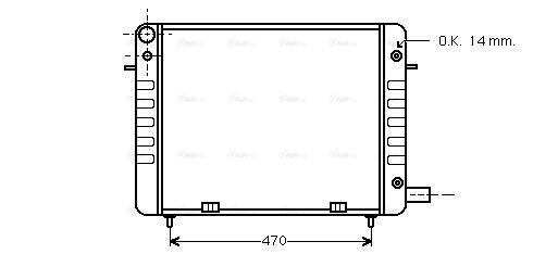 Radiateur moteur (Radiateur de refroidissement) AVA Deutschland GmbH OL2111