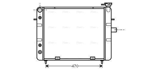 Radiateur moteur (Radiateur de refroidissement) AVA Deutschland GmbH OL2129