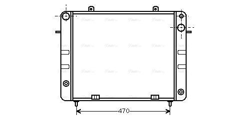 Radiateur moteur (Radiateur de refroidissement) AVA Deutschland GmbH OL2152