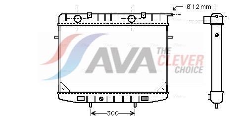 Radiateur moteur (Radiateur de refroidissement) AVA Deutschland GmbH ref. OL2188