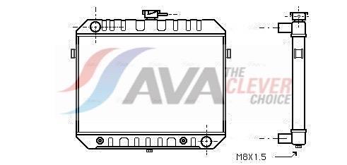 Radiateur moteur (Radiateur de refroidissement) AVA Deutschland GmbH OL2233