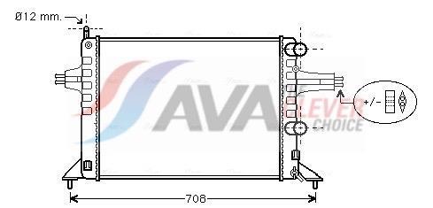 Radiateur moteur (Radiateur de refroidissement) AVA Deutschland GmbH ref. OL2257