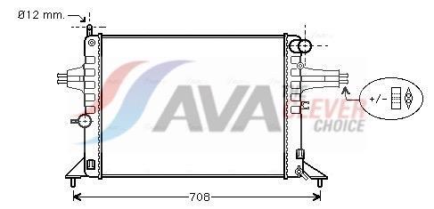 Radiateur moteur (Radiateur de refroidissement) AVA Deutschland GmbH ref. OL2272